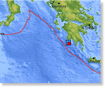sismo 5,5 grados en Grecia