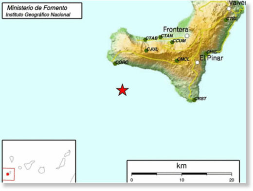 109 sismos en El Hierro