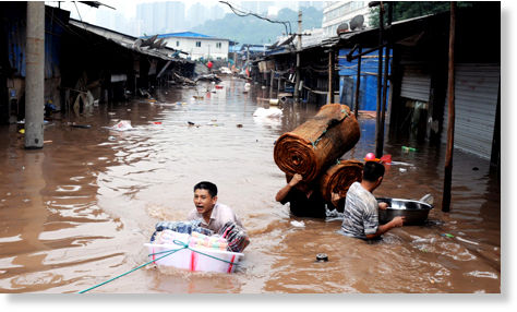 China va bajo el agua