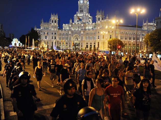 protesta en Madrid1