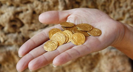 Hallan monedas de oro en Israel2