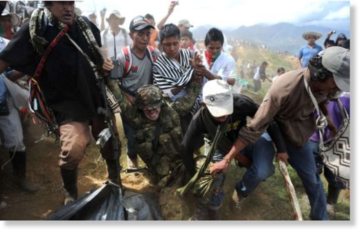 Indígenas cauca desalojaron fuerzas militares1