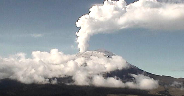 Popocatépetl registra 106 exhalaciones