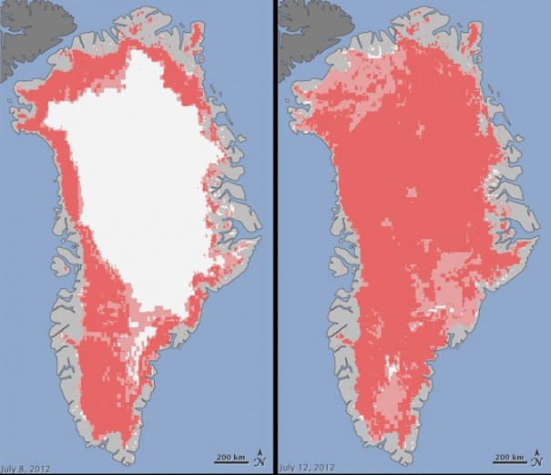 deshielo masivo en Groenlandia