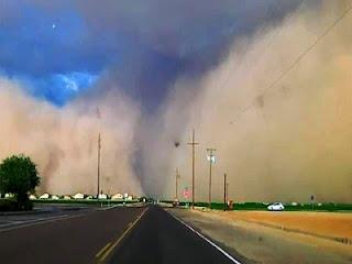 OVNI en tormenta de arena