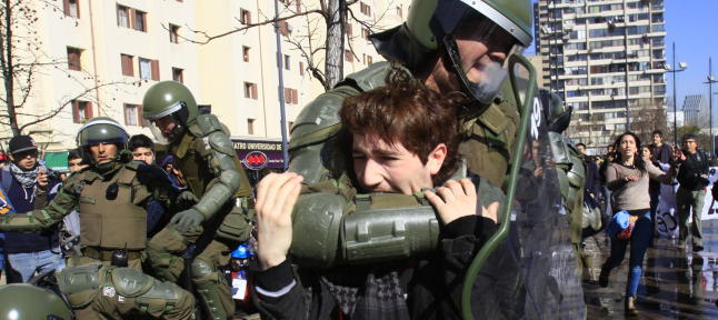 Detenciones estudiantes en Chile