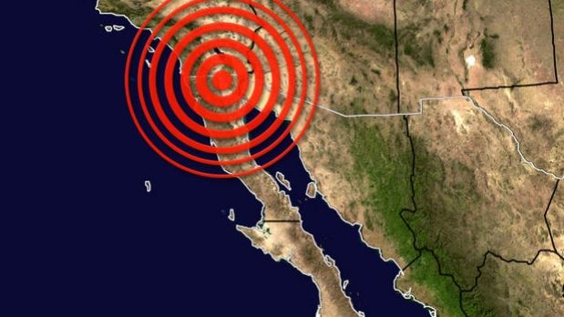 sismo 5.4 grados en California y México