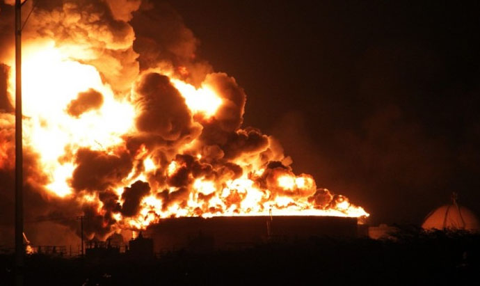 Explosión en refinería de Amuay 