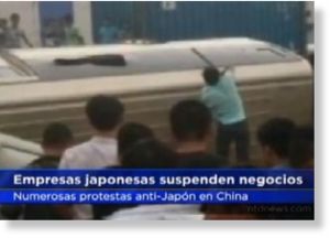 Clic para aumentar protestas anti-Japón