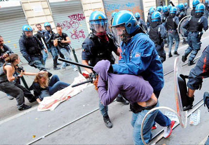 Enfrentamientos entre Policía y manifestantes3