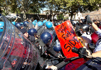 Enfrentamientos entre Policía y manifestantes4