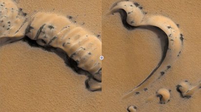 extraños objetos en Marte