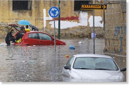 Inundaciones en Nápoles2