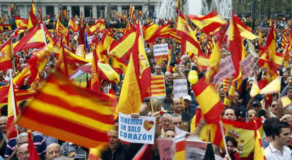 catalanes claman por la unidad