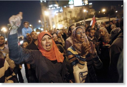 protesta en El Cairo