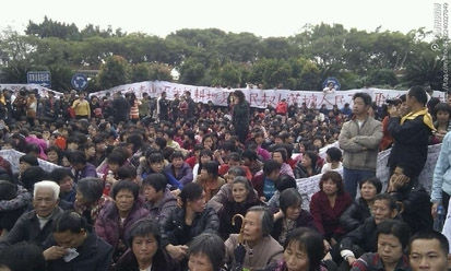 campesinos chinos protestan