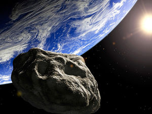 rayo láser destruir asteroides