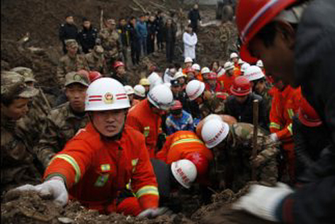 deslizamiento de tierra en China1
