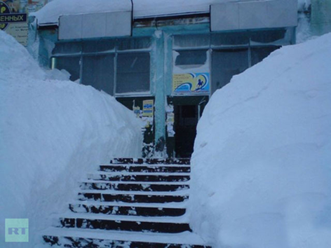 Rusia sepultada por la nieve5