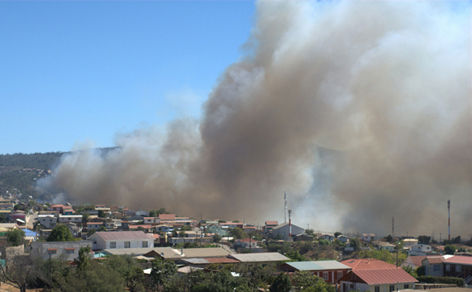 Incendio en la región chilena2