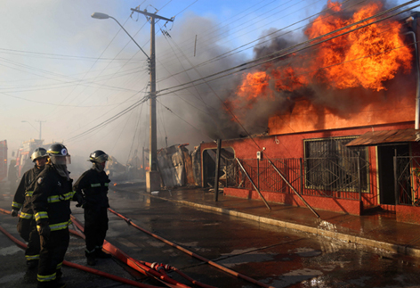 Incendio en la región chilena3