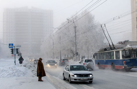 congelación en Rusia