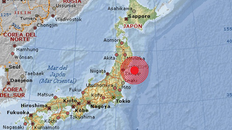 sismo costa este de Japón