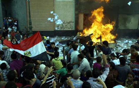 disturbios en Egipto