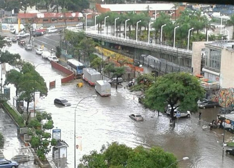 inundadas en Caracas1