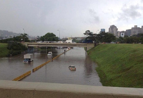 inundadas en Caracas2