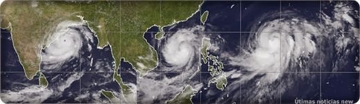 tres tormentas a la vez