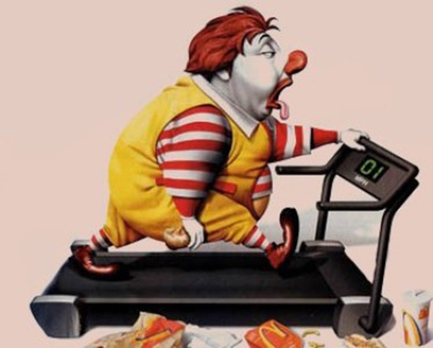 Ronald McDonald's obeso