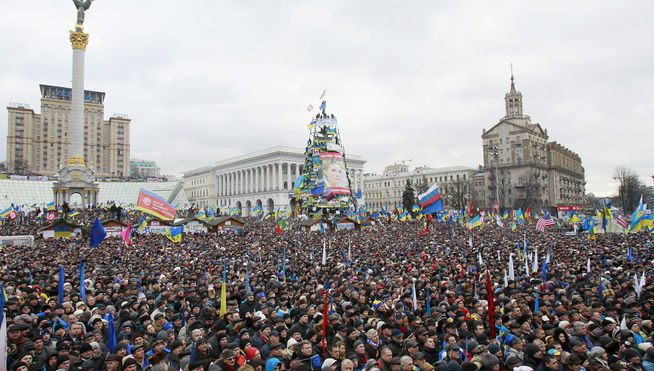 manifestación en Ucrania