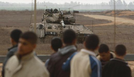 tanque en Gaza