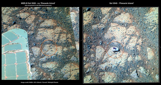 roca inexplicable en Marte