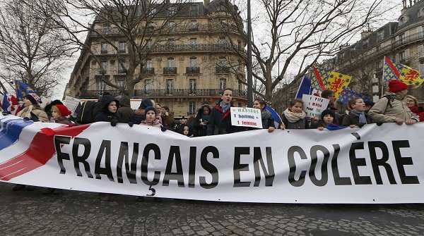 protesta Hollande Francia