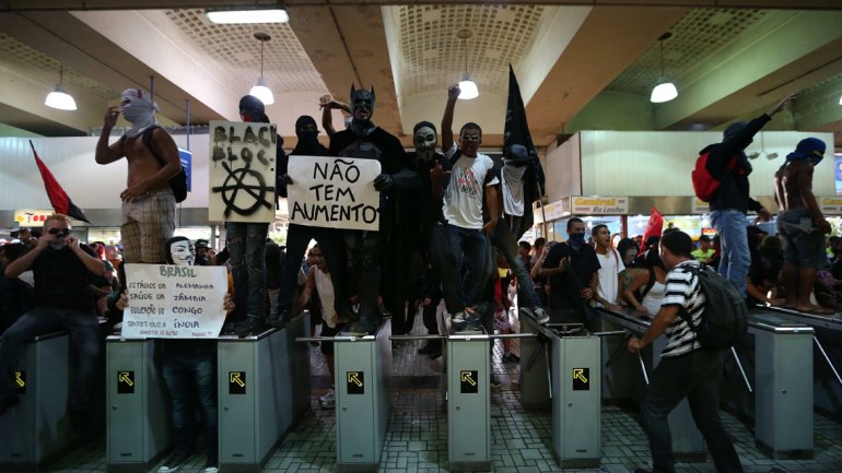 Protesta en Brasil, Febrero 2014